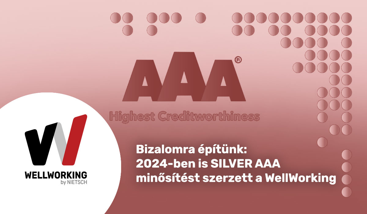 Bizalomra építünk: 2024-ben is SILVER AAA minősítést szerzett a WellWorking